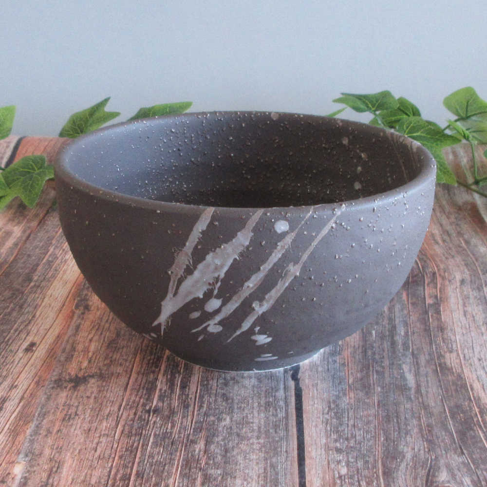 和食器 どんぶり おしゃれ 17cm 1260ml 和食器 うどん丼 そば丼 四季彩陶器 美濃焼 業務用 吹雪 石目丼 51532033