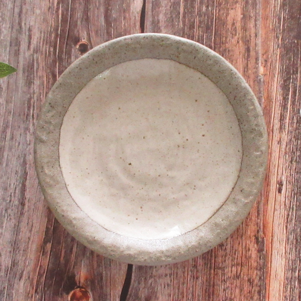 パスタ カレー皿 おしゃれ 陶器 22.5cm ベージュ 食器 四季彩陶器 美濃焼 業務用 白露 51566008