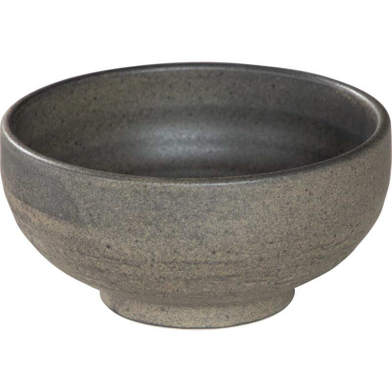 和食器 どんぶり おしゃれ 17cm 1085ml うどん丼 そば丼 陶器 四季彩陶器 美濃焼 業務用 黒錫 石目高浜丼 51623030