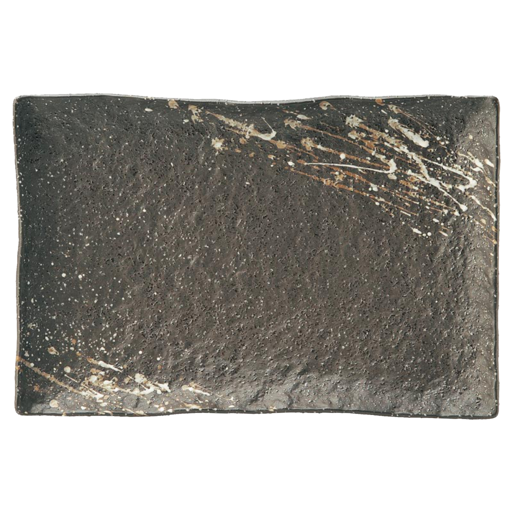 和食器 長角皿 刺身皿 盛皿 おしゃれ 26cm 長方形 四季彩陶器 美濃焼 業務用 吹雪 長角皿 51632048