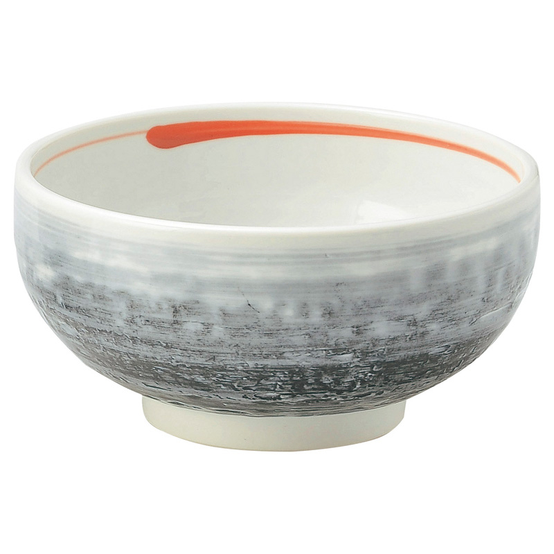 和食器 どんぶり おしゃれ 17cm 1085ml うどん丼 そば丼 陶器 四季彩陶器 美濃焼 業務用 刷毛時雨 石目高浜丼 51682030