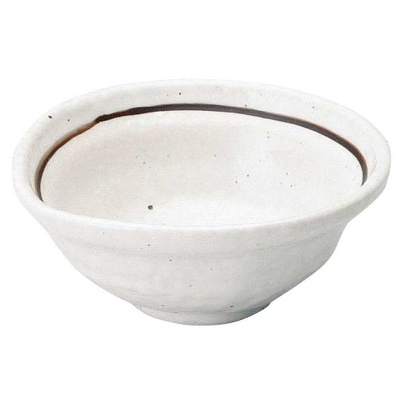 小鉢 11cm 200ml 和食器 おしゃれ 小鉢 陶器 四季彩陶器 美濃焼 業務用 粉引ライン なぶり小鉢 51722055