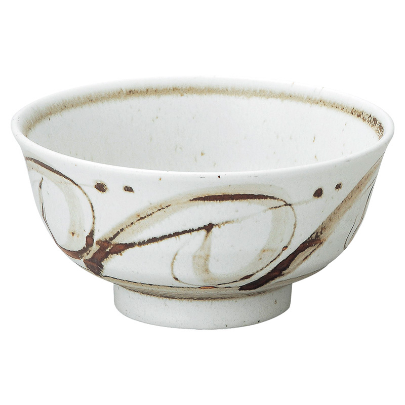 和食器 どんぶり 17cm 900ml 和食器 丼 深口 おしゃれ 陶器 四季彩陶器 美濃焼 業務用 茶色唐草 52706036