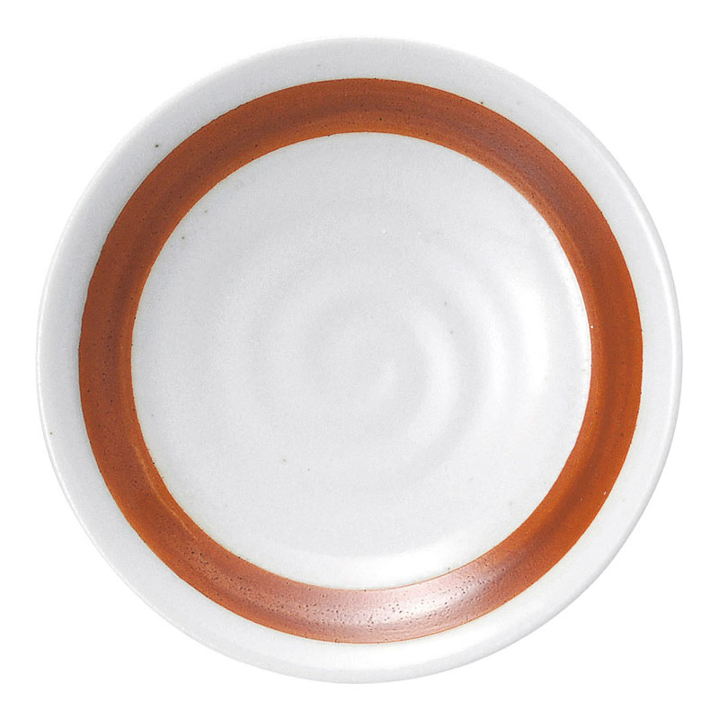 小皿 おしゃれ 陶器 12cm プレート 和食器 四季彩陶器 美濃焼 業務用 赤帯 53114010