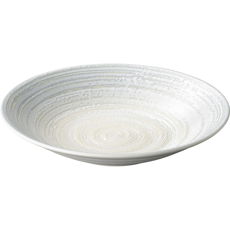 パスタ皿 カレー皿 和食器 モダン おしゃれ 深皿 23cm 805ml 陶器 四季彩陶器 美濃焼 業務用 そらなぎ 53117003