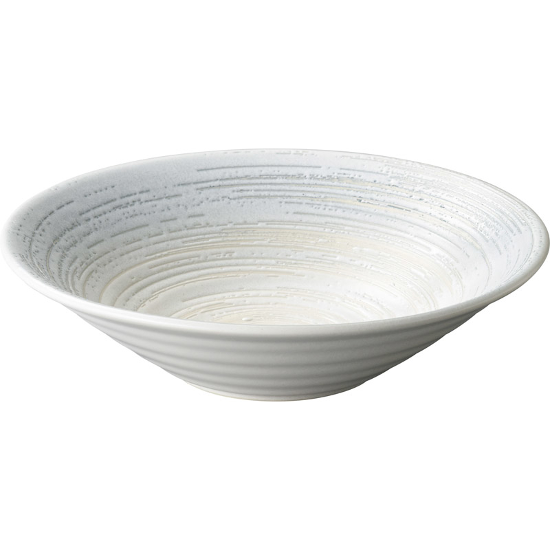パスタ皿 カレー皿 和食器 ボウル 食器 おしゃれ 鉢 23cm 和モダン 四季彩陶器 美濃焼 業務用 そらなぎ リップル 53117052