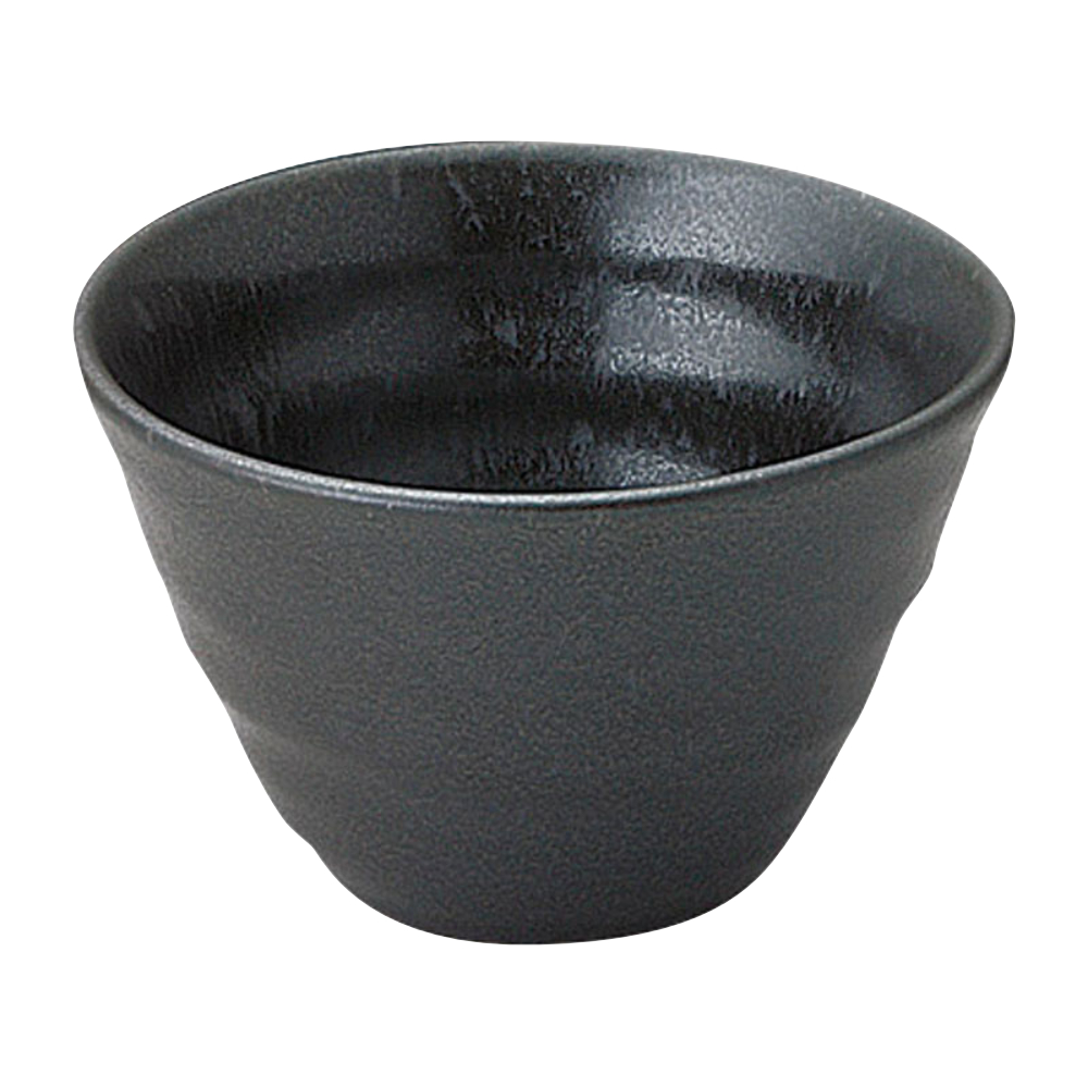 和食器 小鉢 11cm 330ml 黒 おしゃれ 小鉢 陶器 四季彩陶器 美濃焼 業務用 黒洋 リップル碗 53131070