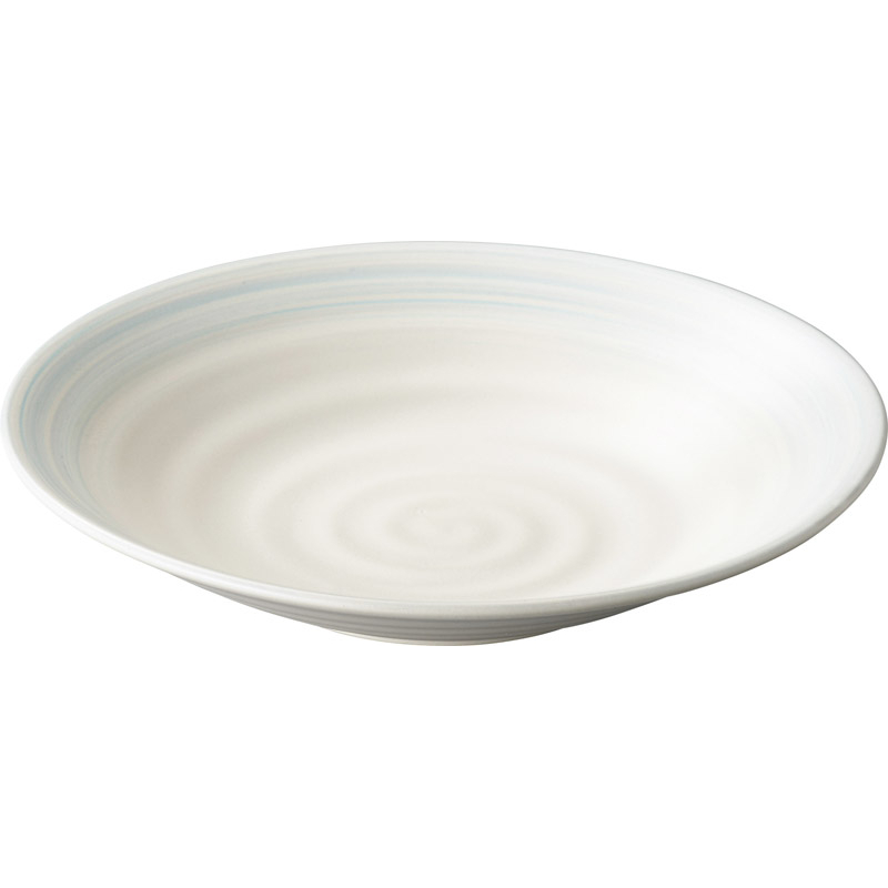 和食器 モダン おしゃれ 深皿 6寸皿 19cm 455ml 取り皿 大きめ 中皿 陶器 四季彩陶器 美濃焼 業務用 すずか 53185004