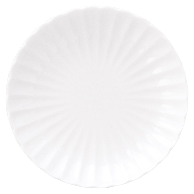 小皿 おしゃれ 陶器 14cm プレート 和食器 四季彩陶器 美濃焼 業務用 かすみ 白 56100005