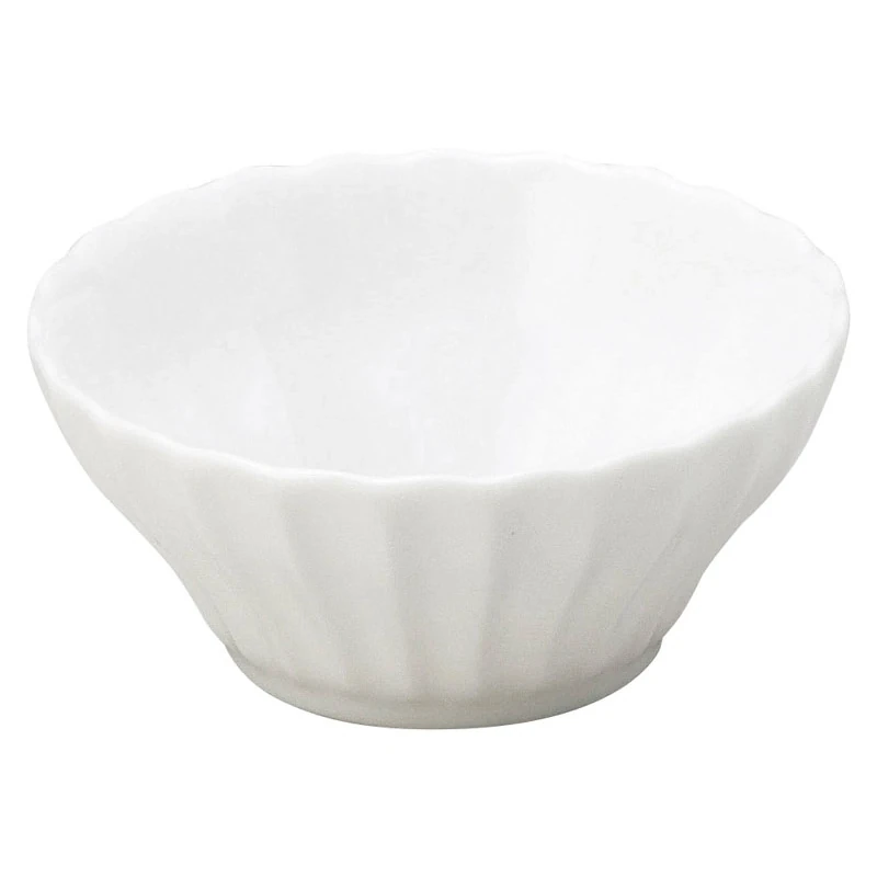 小鉢 浅鉢 10cm 180ml ボウル 陶器 和食器 四季彩陶器 美濃焼 業務用 かすみ 白 56100033