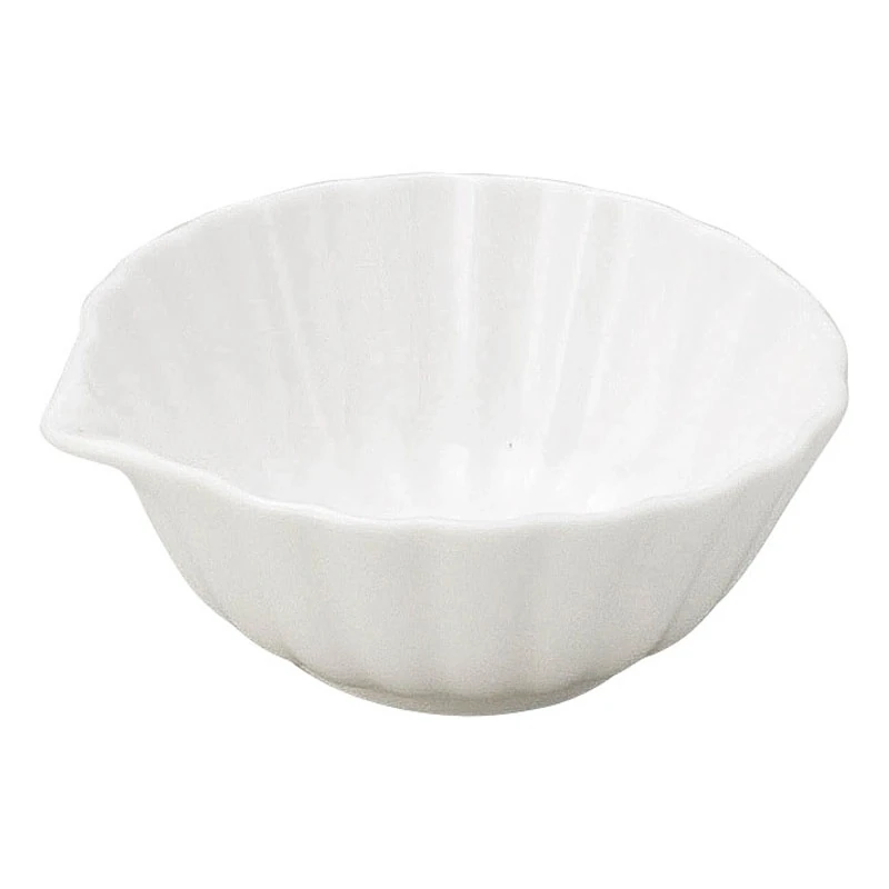 7cm 小鉢 口付 陶器 和食器 四季彩陶器 美濃焼 業務用 電子レンジ 食洗器対応 かすみ 白 56100096