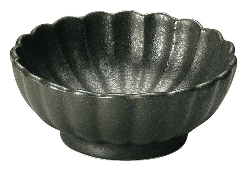 かすみ 黒 7cm浅小鉢 56130090