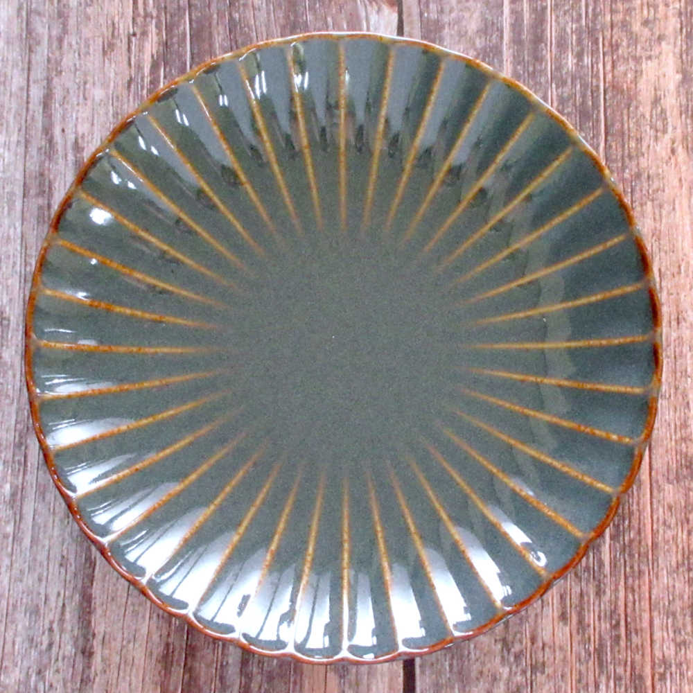 小皿 12.5cm 和食器 シンプル おしゃれ 四季彩陶器 美濃焼 業務用 かすみ 山藍 56170006