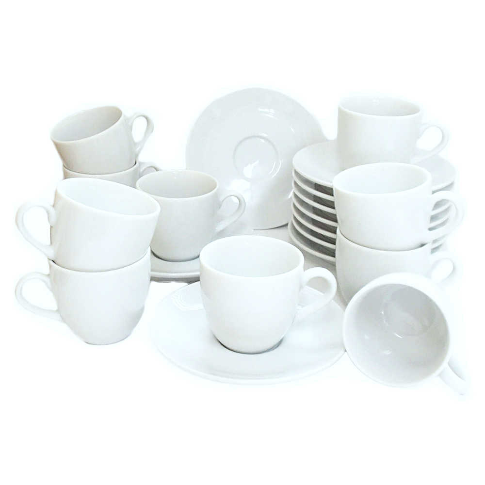 コーヒーカップソーサー 10客セット ホテル ベーシック 白 洋食器 四季彩陶器 美濃焼 業務用 y11-106-11-12-10s