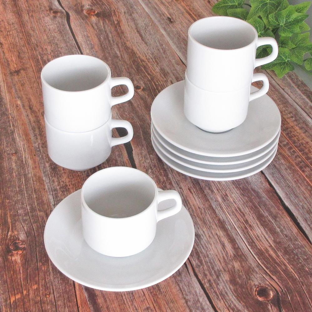 ホテル スタック カップソーサー 5客セット