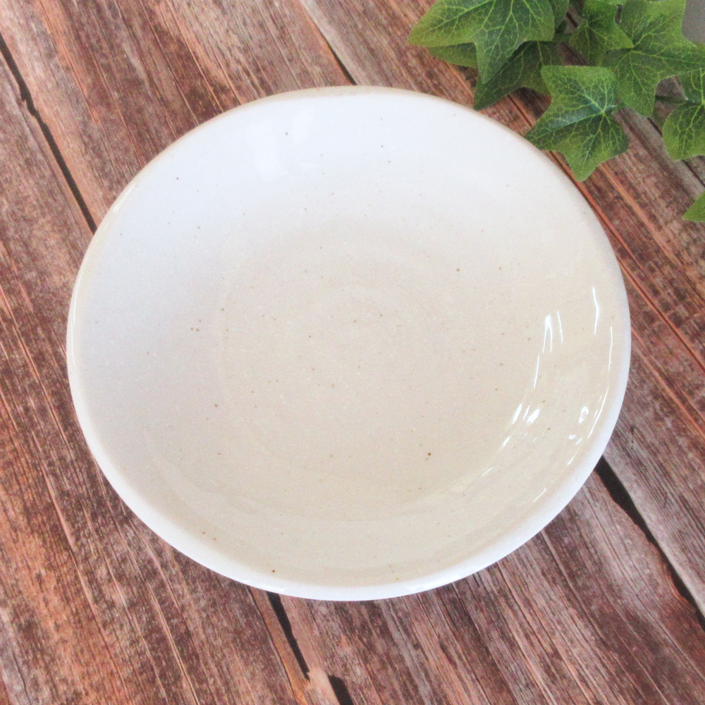 美濃焼 パスタ皿 カレー皿 中皿 直径約21cm 電子レンジ 食洗器対応 シンプル 無地 白い食器 日本製 四季彩陶器 業務用 鳴門粉引 y11-135-9