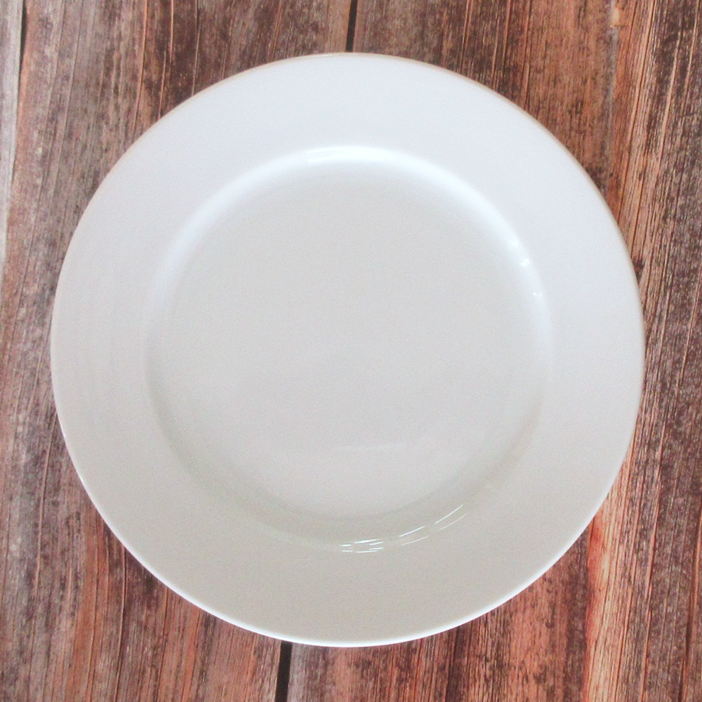 皿 リムプレート 24cm おしゃれ 陶器 食器 白い食器 四季彩陶器 美濃焼 業務用 ホテルベーシック 11-61-3