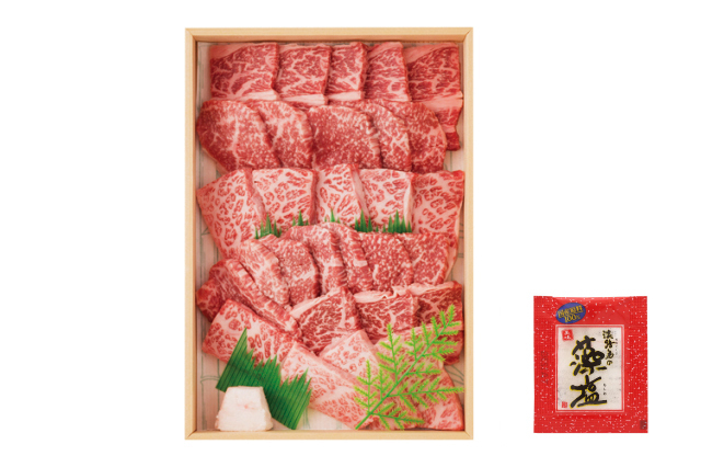 【通販|淡路牛】島の厳選 淡路牛 焼き肉セット(500g)藻塩付き