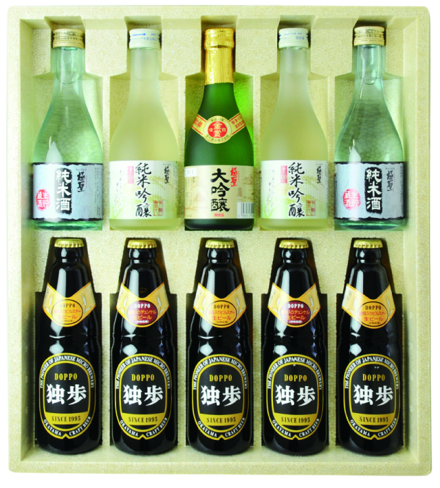 【岡山県|地ビール】「独歩ビール」岡山の地酒とクラフトビールのセット 【産地直送・同梱不可】