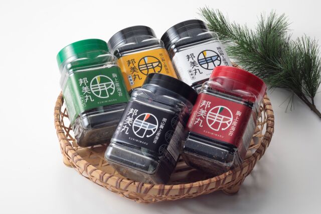 【岡山県胸上産】邦美丸の海苔5本セット（大）