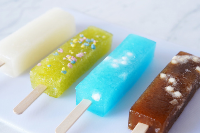 広島県】とけない不思議アイス 食べる炭酸ドリンク風シャリもち葛バー