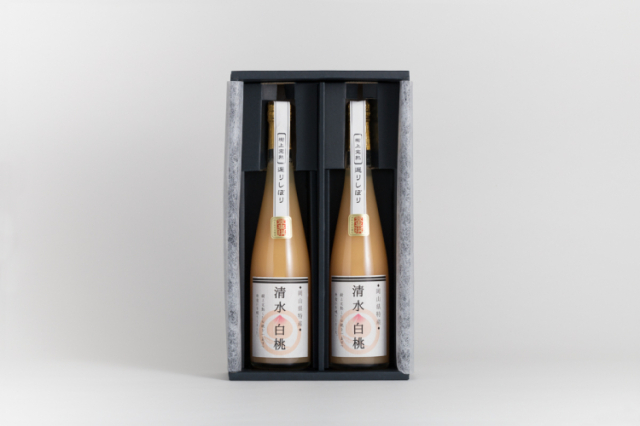 【岡山県】翠果撰 岡山清水白桃ドリンク 果汁60% 500ml 2本化粧箱入り【産地直送・同梱不可】