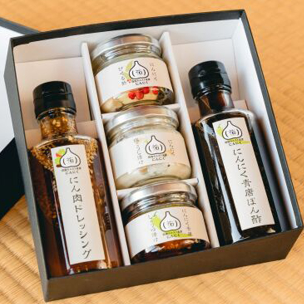 【愛媛県】四国カルスト高原にんにくバラエティセット5種