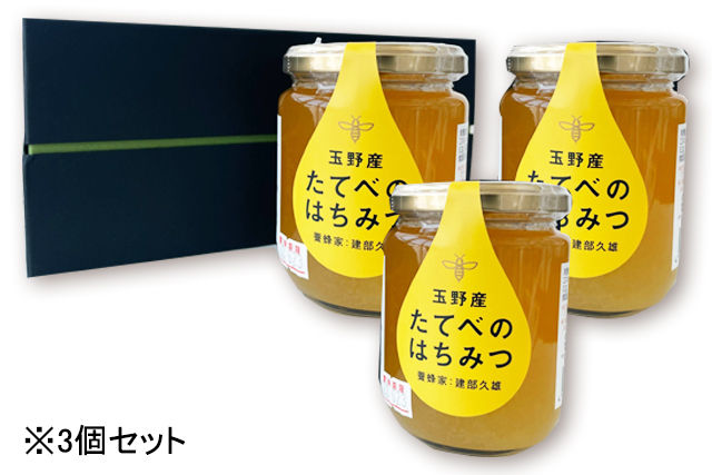 【岡山県】玉野産　たてべのはちみつ　300g×3個セット