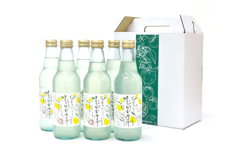 【徳島県】きとうゆずサイダー　340ｍｌ×6本セット【ギフト箱入り】