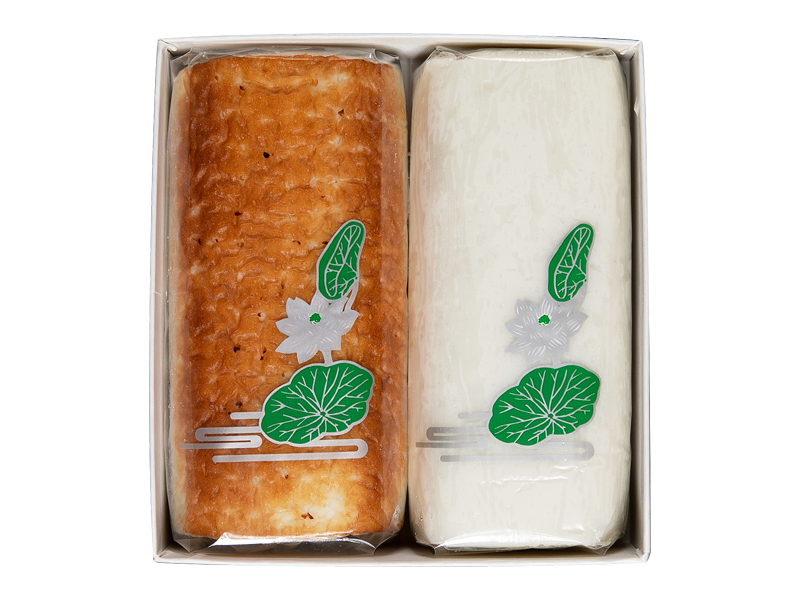 法事用かまぼこ仏）２枚入（白・焼）