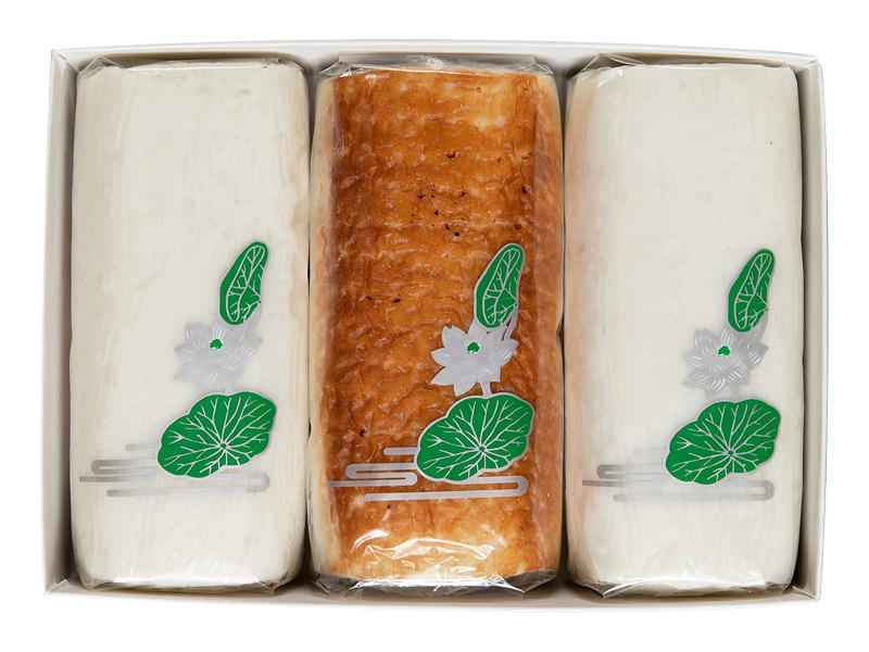 法事用かまぼこ（仏）3枚入（白・焼）