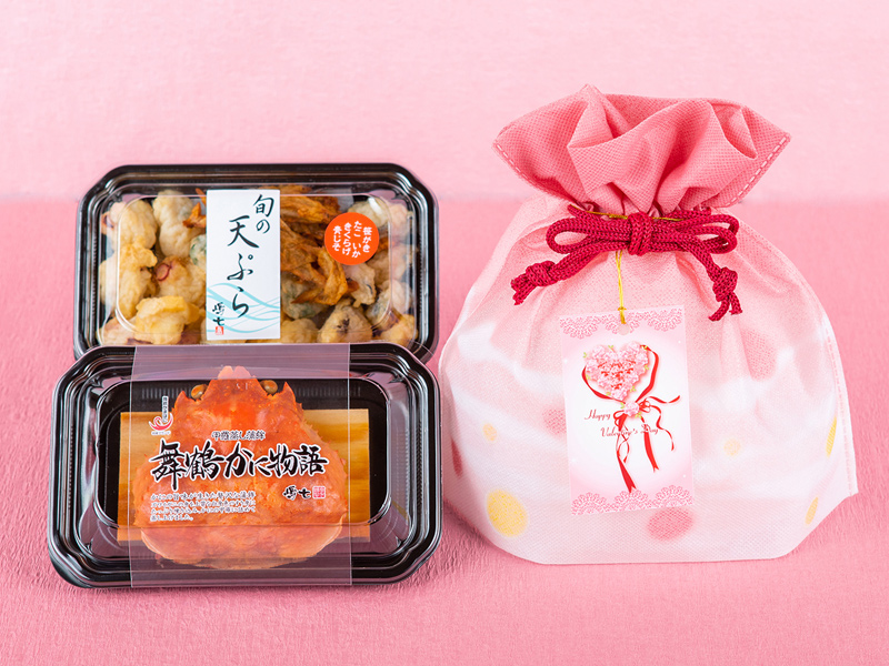 バレンタインギフトＢ（かに物語・ミックス天）(月・水・金限定出荷）【1/9～2/28お届け限定】お届け限定】