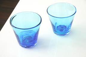 【琉球ガラス】浅瀬グラスペアセット