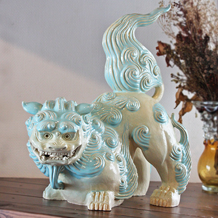 屋根シーサー「水波紋」 作 新垣信一