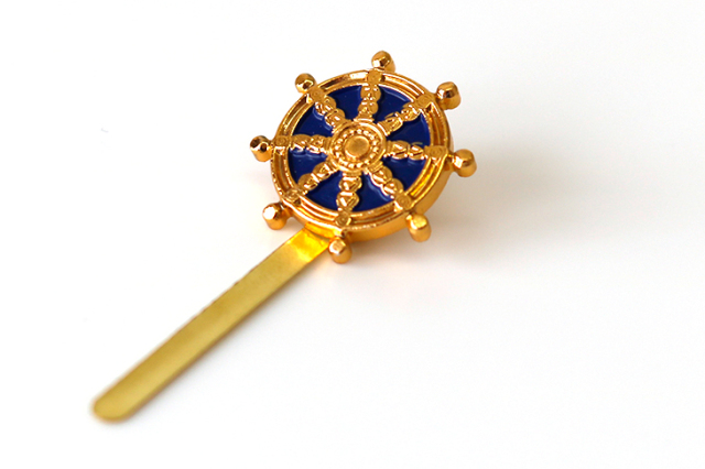 全宗派対応】掛け軸用 法輪ピン(吊り下げフック付)