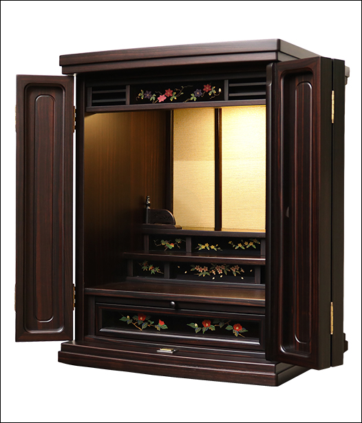 輪島砥出蒔絵仏壇-黒檀ギャラリー拡大3