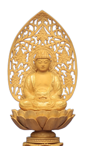 釈迦如来(座像)-楠
