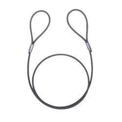 JISロック止ワイヤー ロープ径12mm × 長さ1m(～6m) アイ長240mm