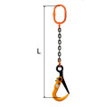 敷鉄板用チェーンスリング 2トン用 スーパーロックフックSLH2N L=約1.5