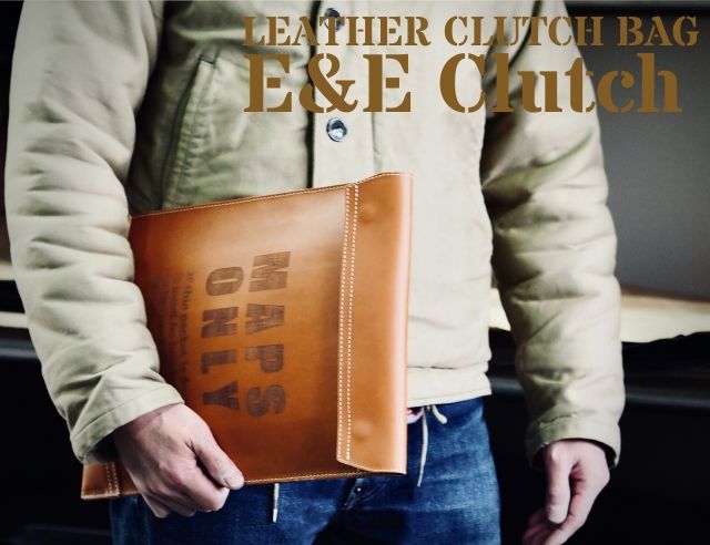 レザークラッチバッグ「E&E Clutch」