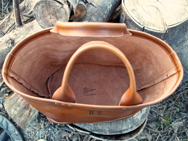 ミリタリートート/革トートバッグ/イタリア革/丈夫なバッグ