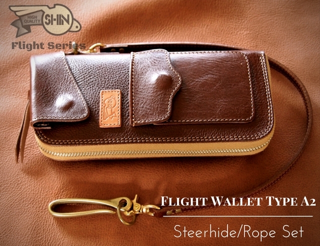 フライトウォレットType A2/革財布/長財布/TALON(タロン)ジッパー