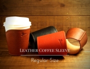 レザーコーヒースリーブ