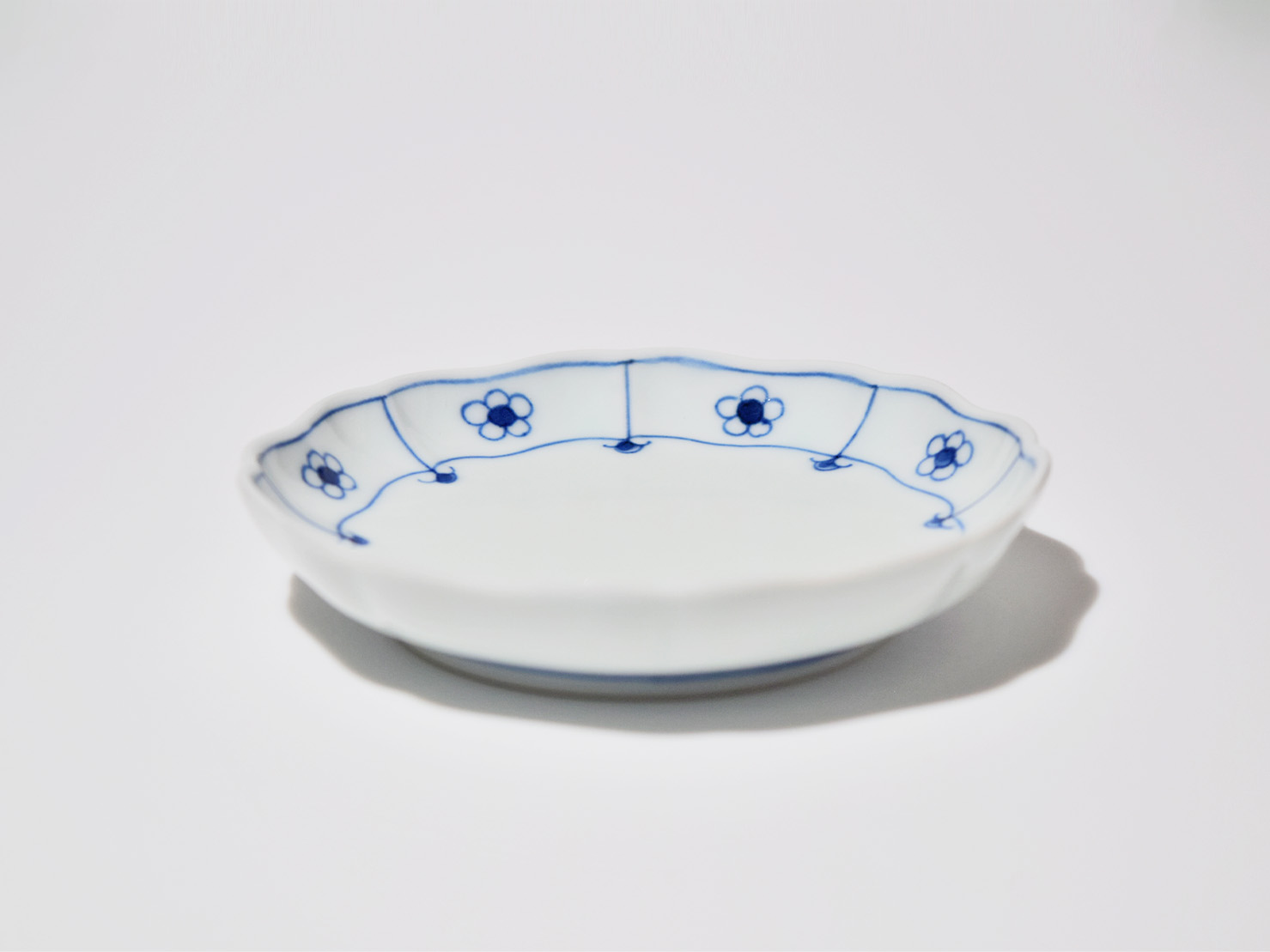 青梅八方割小皿
