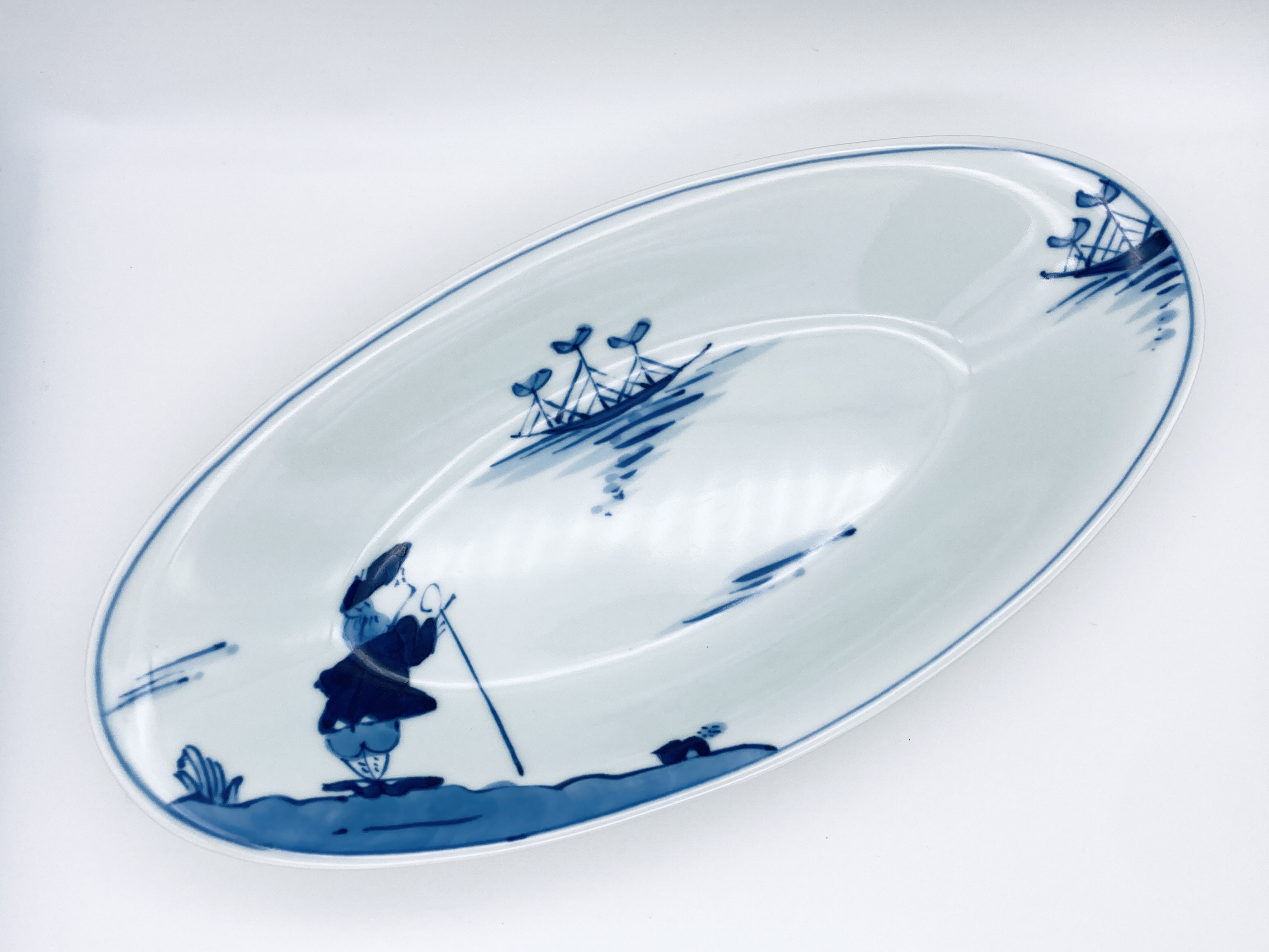 クラシックシリーズ ステッキ異人小判カレー皿(中)