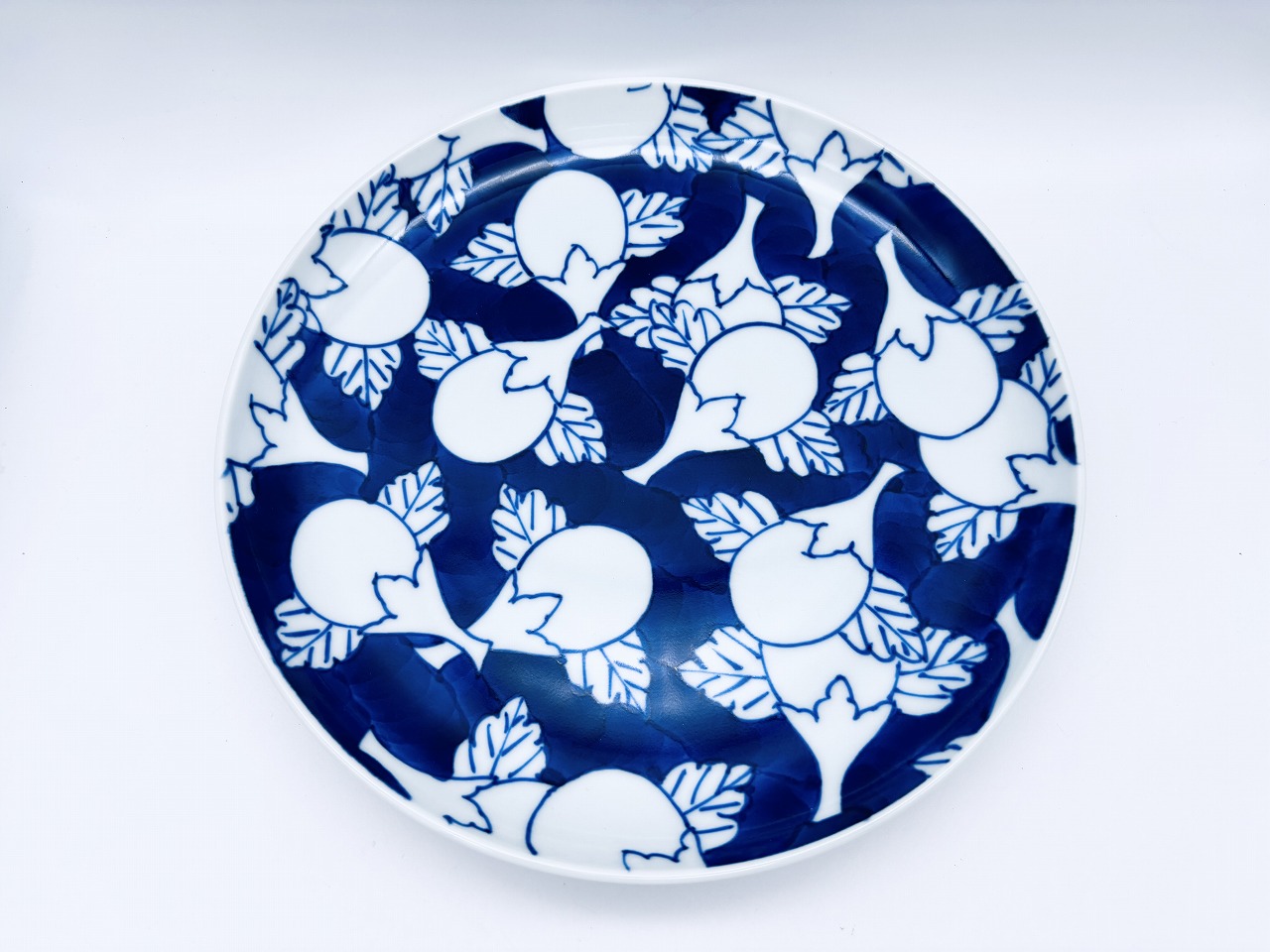 濃茄子皿21cm