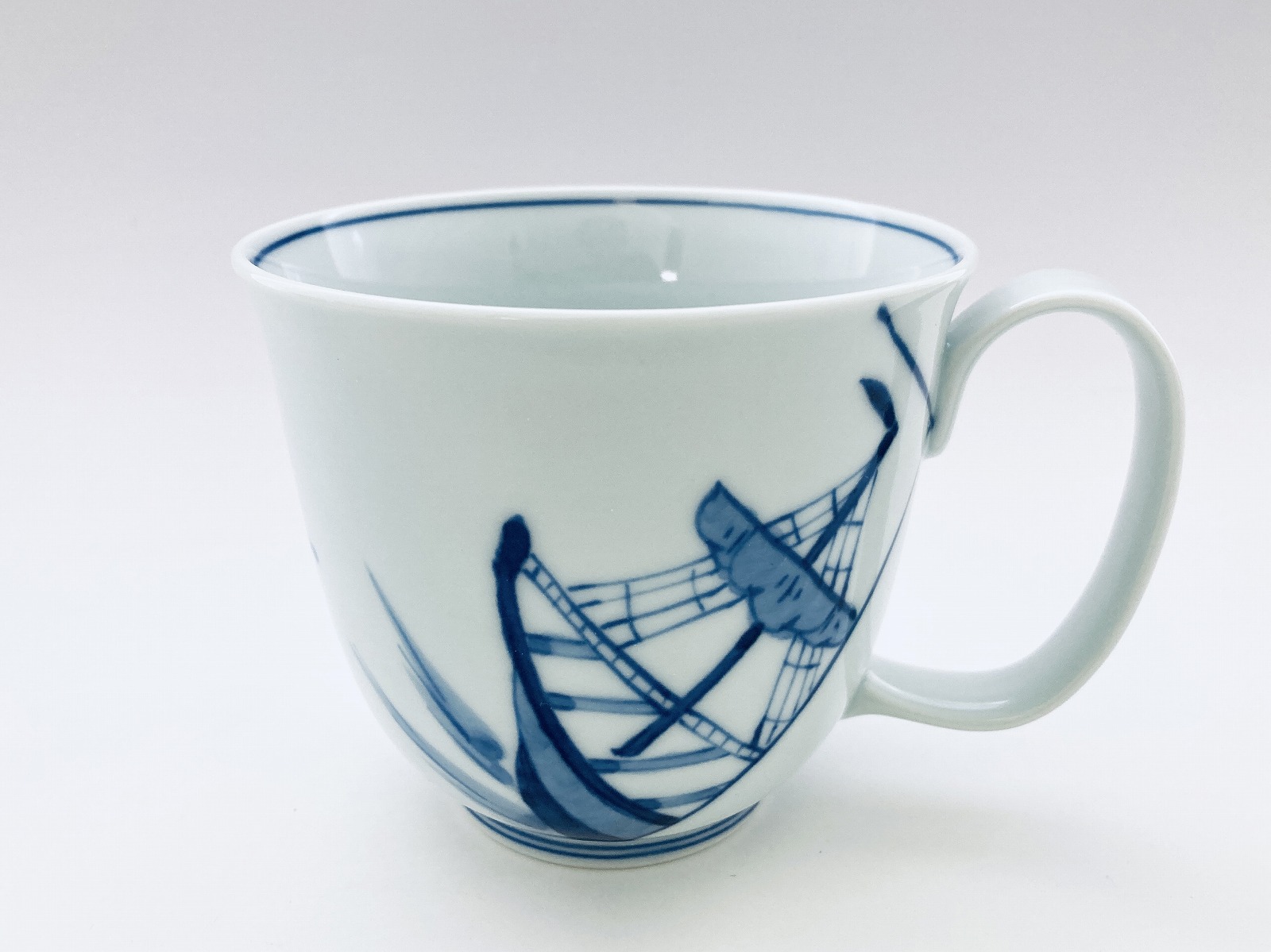 出船帆船LAKマグしん窯青花