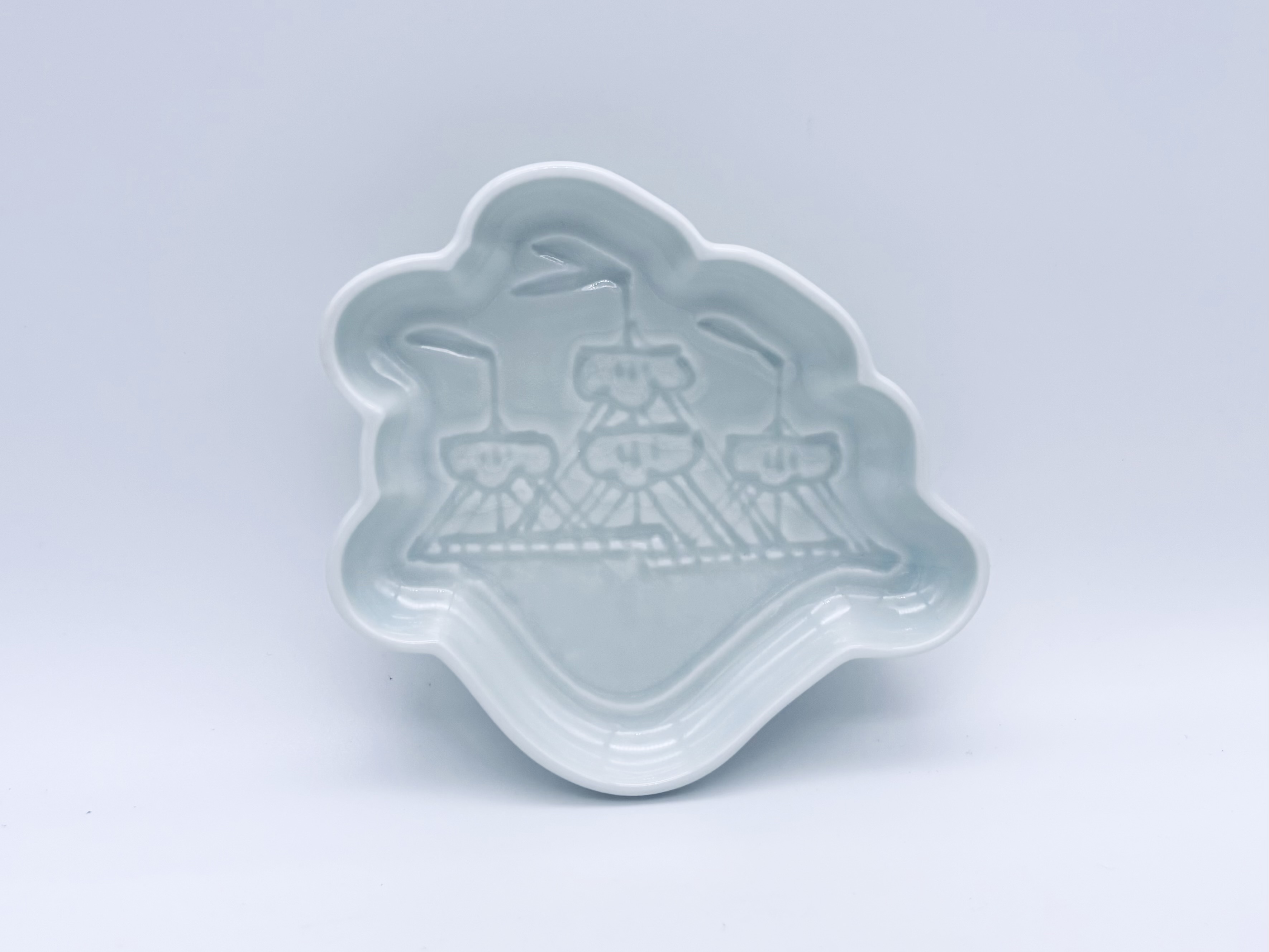 帆船 刻の小皿