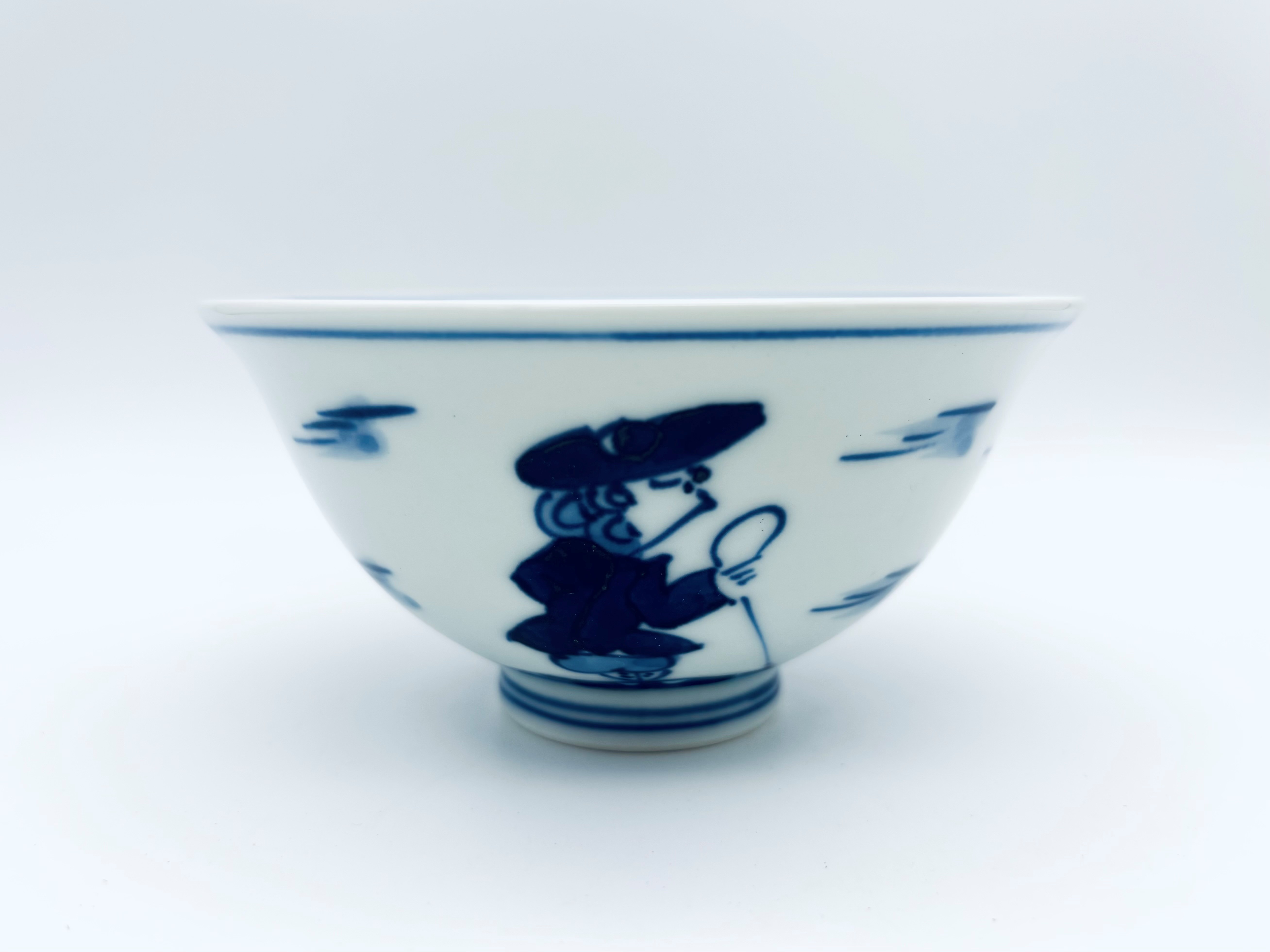 二人異人3.8寸反飯碗