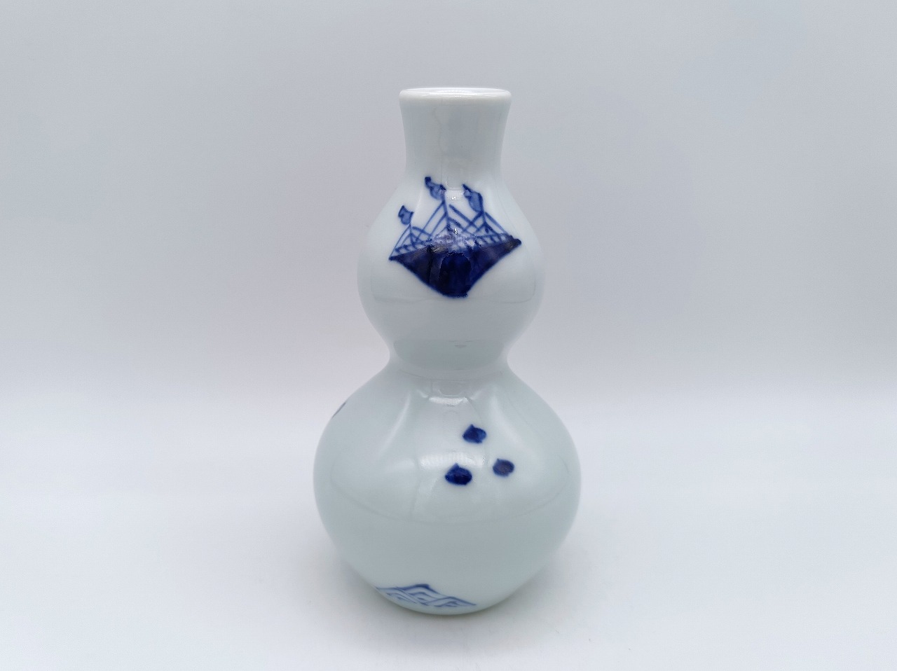 異人づくし　ひさご型徳利　しん窯青花　限定商品
